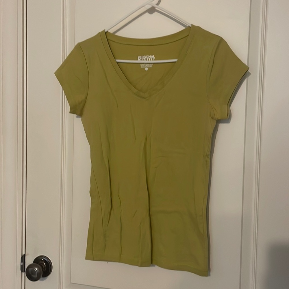Green V-Neck T-shirt